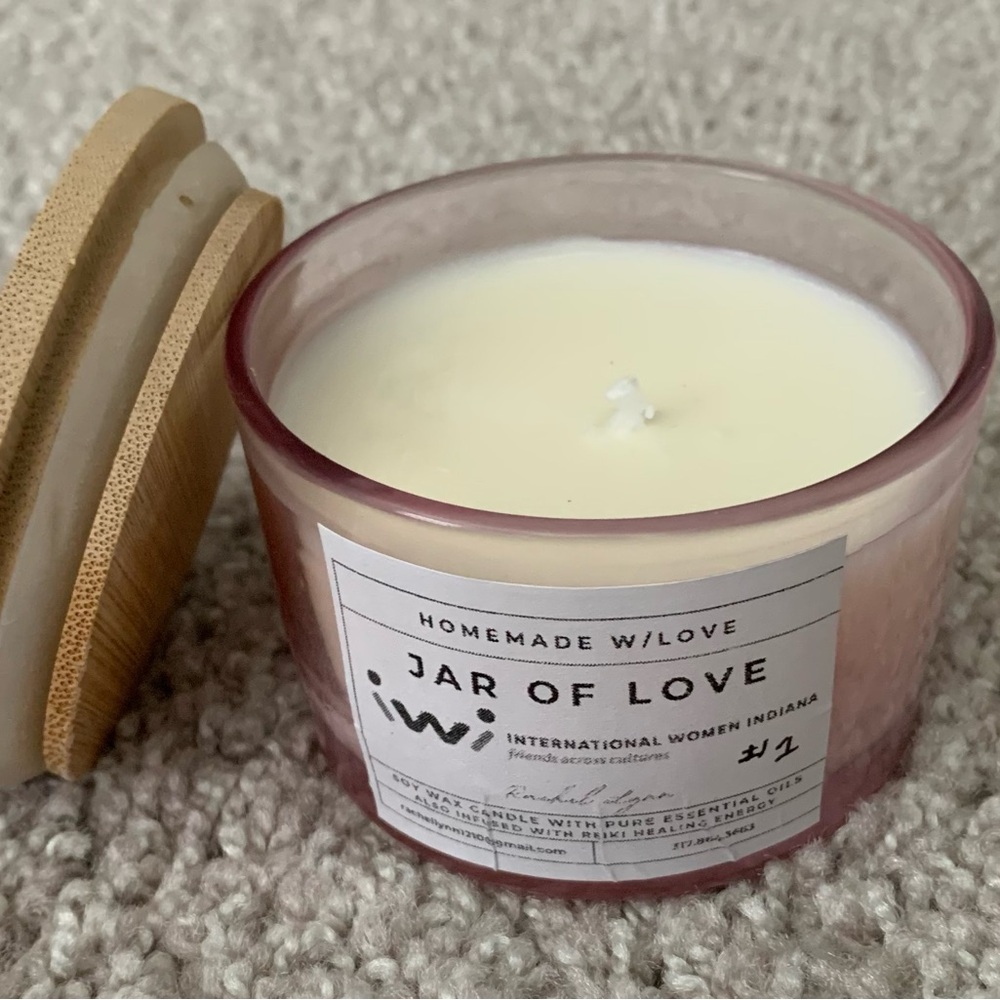 Natural Soy Wax Candle | Pure Essential oil | Reiki-Infused ~Jar Of Love